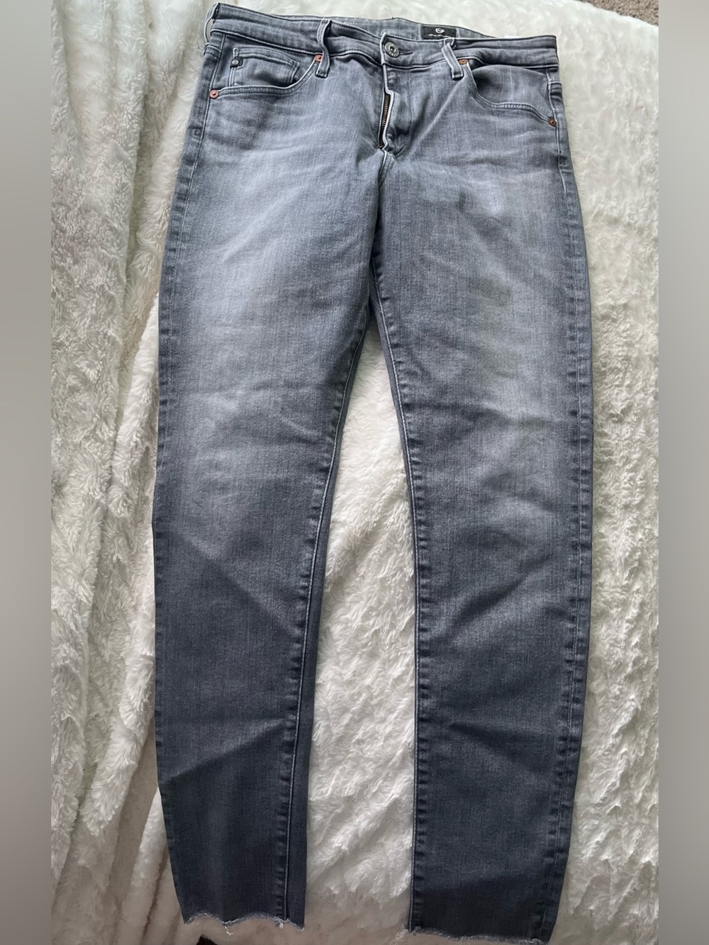 Ag Adriano Goldschmied Women's Skinny Jeans in Gray Wash